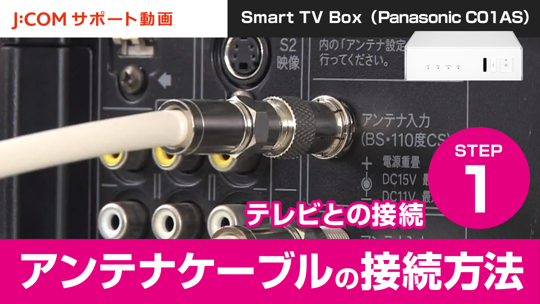 Smart TV Box アンテナケーブルの接続方法
