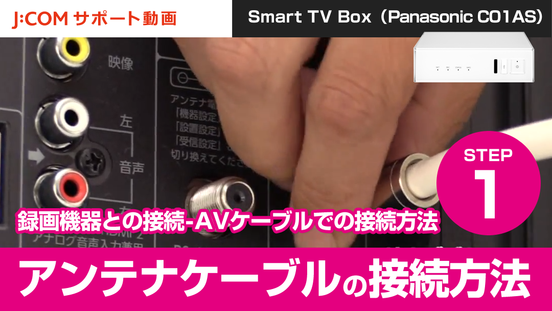 Smart TV Box アンテナケーブルの接続方法