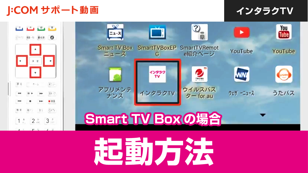 インタラクTV 起動方法 Smart TV Boxの場合