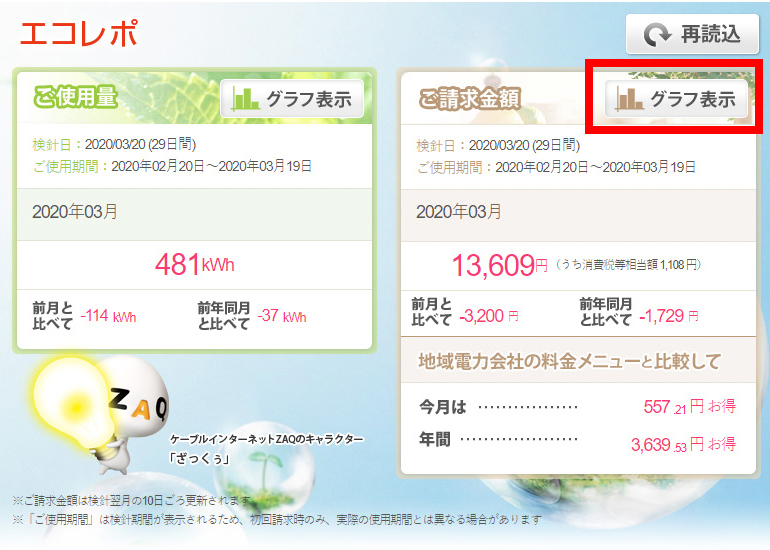 J Com 電力 家庭用コース 請求金額と使用量を確認したい マイページのご利用方法について Jcomサポート