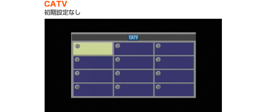 CATV 初期設定なし